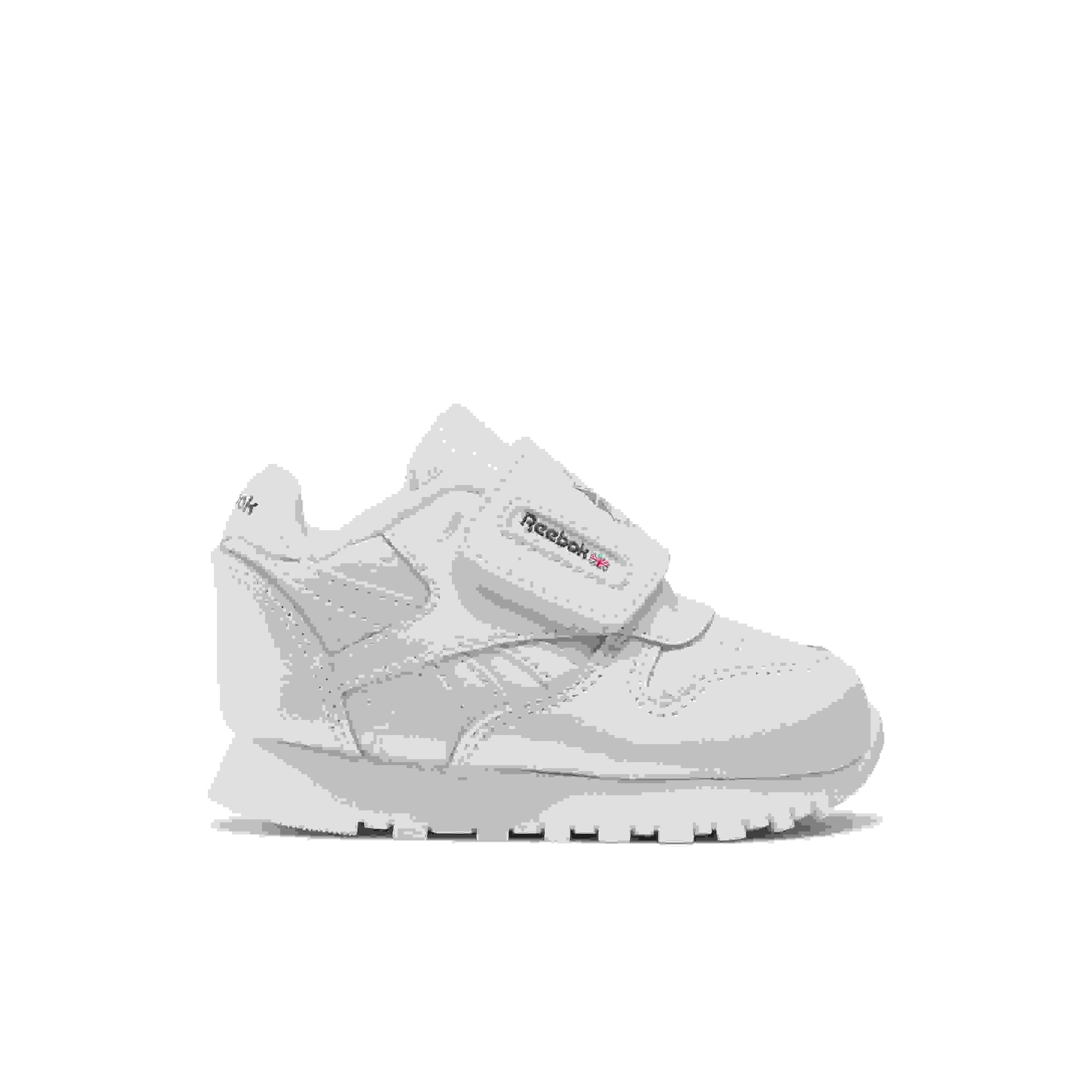 Reebok Classic Leather Infant Boys' "White/White/Grey" Shoe